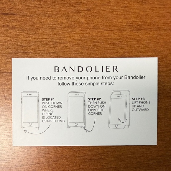 Bandolier Emma Leather IPhone 13 Pro Case and Crossbody Strap - Picture 8 of 10